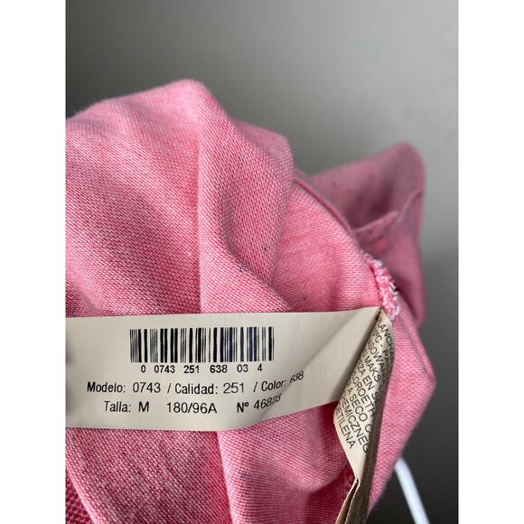 Massimo Dutti Pink Polka dot Polo shirt - Medium - Picture 4 of 6
